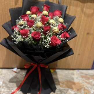 Red Roses n Rocher Combo