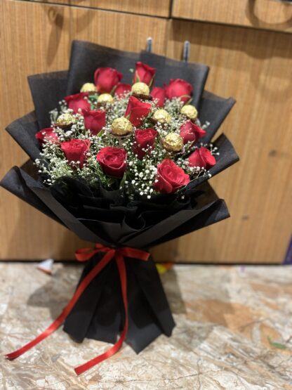 Red Roses n Rocher Combo