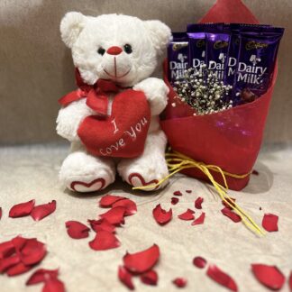 Love You Teddy n Dairy milk