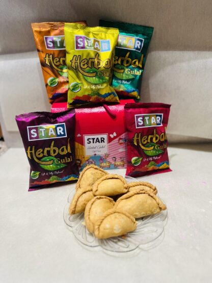 Star Herabal Gulal Pack & Gujiya-Half Kg