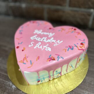 Pineapple Bliss in Pink-Heart Shape