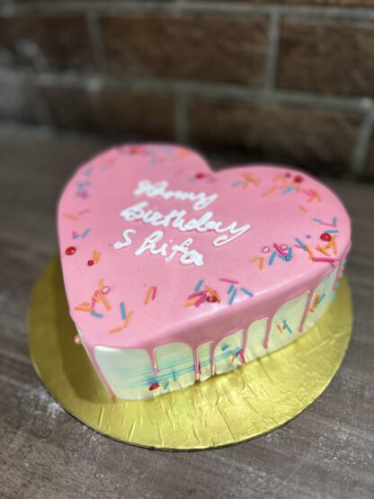 Pineapple Bliss in Pink-Heart Shape