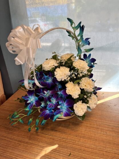 Dashing Blue & White Basket Arrangement-By PGA - Image 2