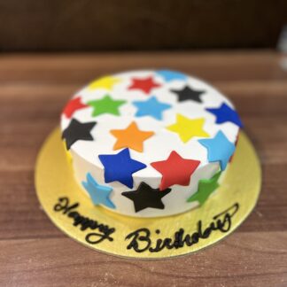 Colorful Star Theme Cake-Half Kg