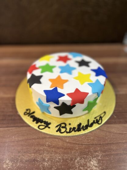 Colorful Star Theme Cake-Half Kg
