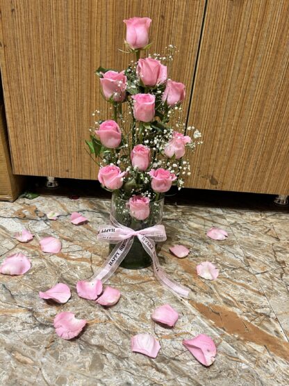 Charming Pink Glass Arrangement
