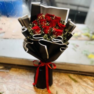 Dashing Red Roses Premium Bouquet-By PGA