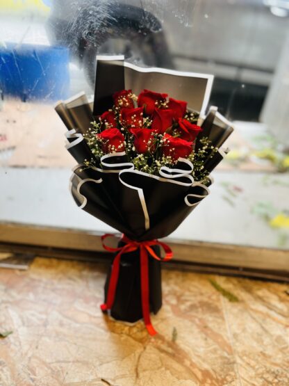 Dashing Red Roses Premium Bouquet-By PGA
