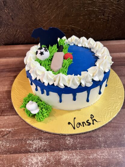 Cricket Theme Vanilla Cake-1 Kg