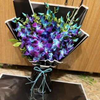 Premium 8 Blue Orchid Bouquet-By PGA