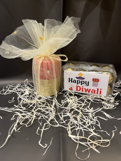 Pillar Candle & Ferrero Rocher Box-By PGA