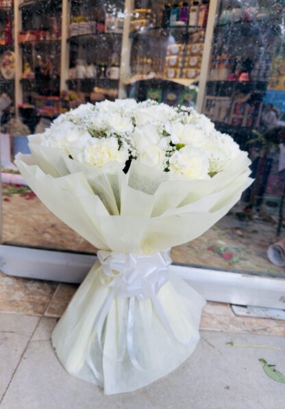 White Sympathy Bouquet-By PGA