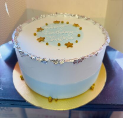 Two-shades Chocolate Birthday Cake-Half Kg