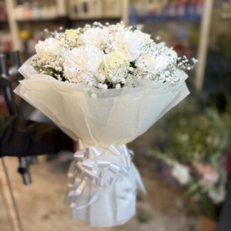 White Bold & Beautiful Bouquet-By PGA