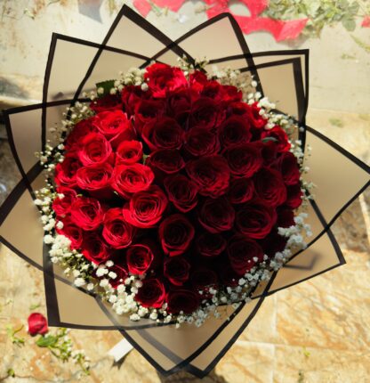 50 Exotic Red Roses Bouquet-By PGA - Image 2