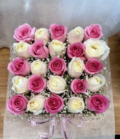 Pink & White Roses Box-By PGA - Image 2