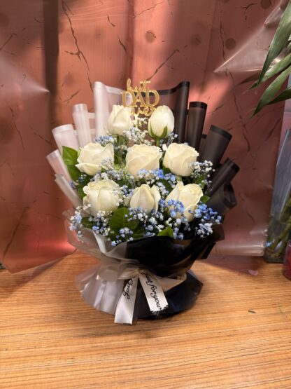 White Roses Premium Bouquet