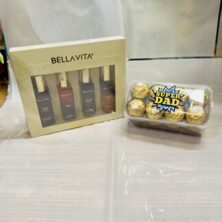 Man Perfume Set With Customize Ferrero Box