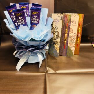 2 Rakhi & Chocolate Bouquet
