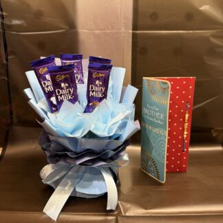 Single Archie's Rakhi With Chocolate Bouquet