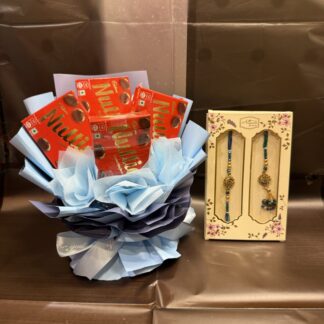 Bhaiya Bhabhi Rakhi With Nuttie's Bouquet