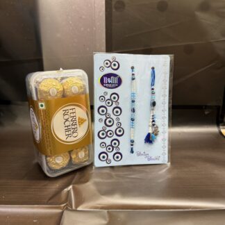 Lumba Rakhi With Ferrero Rocher Box