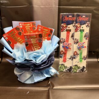 Two Kids Rakhi With Nutties Bouquet