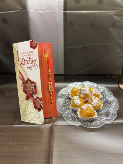 Single Archie's Rakhi With Motichoor Ladoo