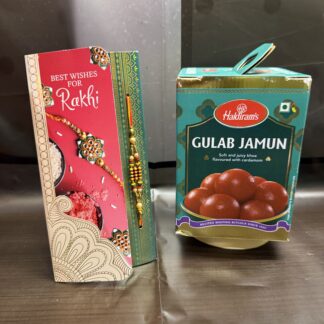Single Rakhi With Gulab Jamun Box