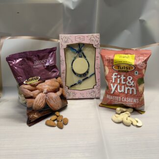 Evil Eye Lumba Rakhi With Roasted Nuts