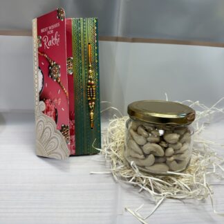 Single Rakhi With Cashews Jar