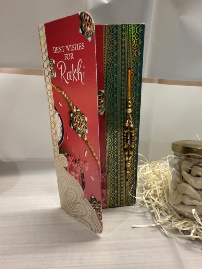 Single Rakhi With Cashews Jar - Image 2