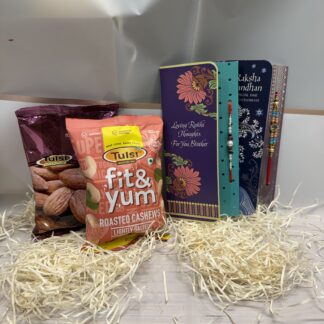 Rakhi Set With Roasted Nuts Combo