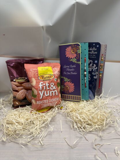Rakhi Set With Roasted Nuts Combo