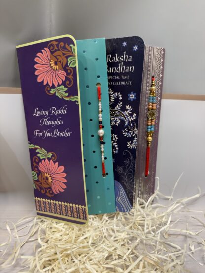 Rakhi Set With Roasted Nuts Combo - Image 2