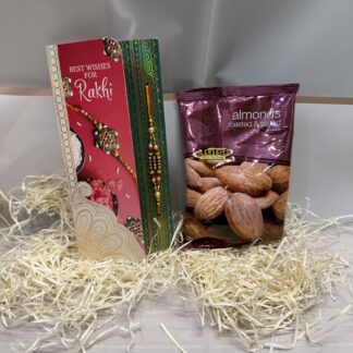 Single Stone Rakhi With Almonds
