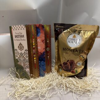 Two Rakhi Set With Moments Pack