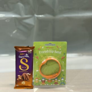 Silk Hazelnut With Orange friendship Band