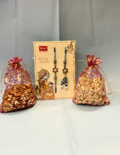 Bhaiya Bhabhi Rakhi With Dryfruits Potli