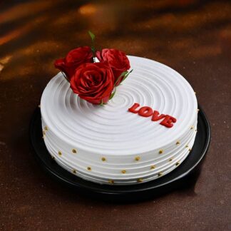 Lovable Rose Pineapple Cake-Half Kg