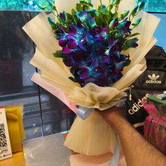 6 Blue Orchids Bouquet-By PGA