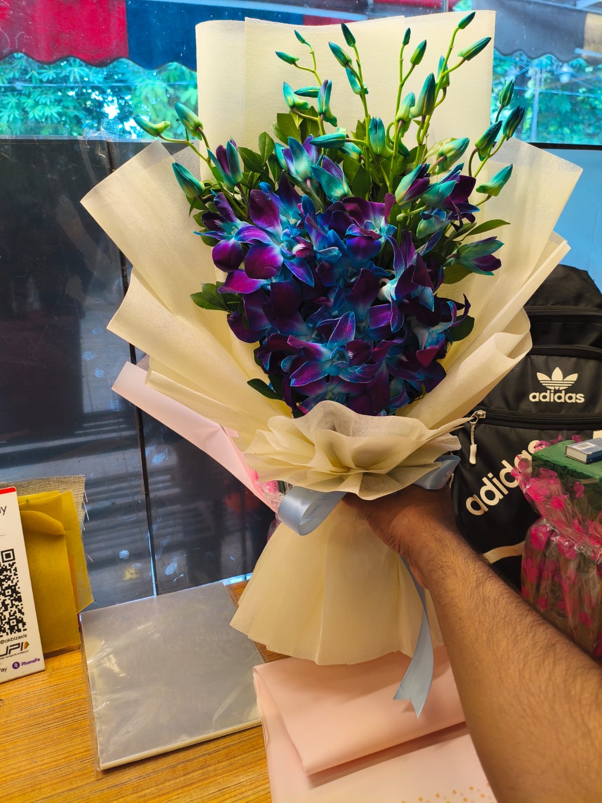 6 Blue Orchids Bouquet-By PGA