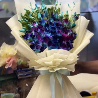Premium Blue Orchids Bouquet-By PGA