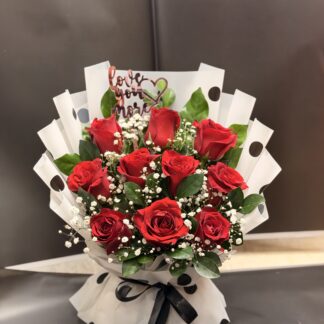 Premium Red Roses Luv Bouquet-By PGA