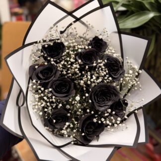 Dashing Spray Black Roses-By PGA