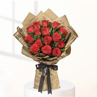 Dashing Red Roses Charm