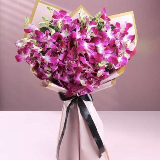 Premium Purple Orchids Bouquet