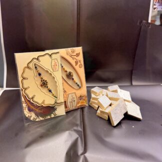 2 Rakhi Set With Kaju Katli Sweet