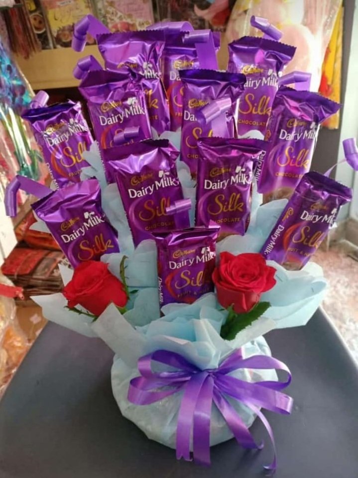 Rose and Silk Chocolate bouquet