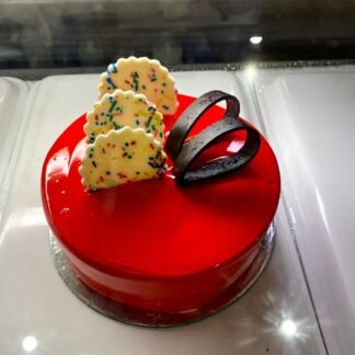 Red Jelly Pineapple Cake